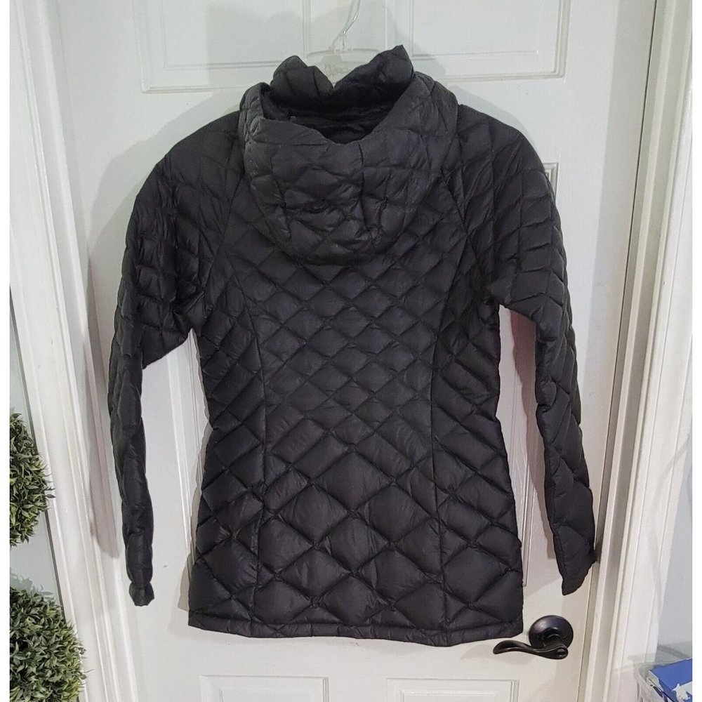 The North Face Women Black Quilted Hooded Jacket Full Zip Down Filled Size Small - Picture 5 of 16